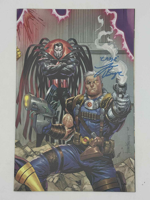 Cable: Love & Chrome #1 Unknown Comics Tyler Kirkham Connecting Cover Exclusive Virgin Variant — Signed by Lawrence Bayne