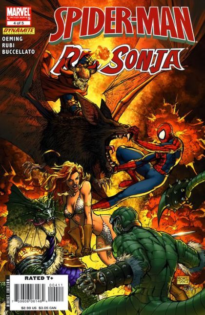 Spider-Man / Red Sonja #4 (Marvel and Dynamite Entertainment, 2008)