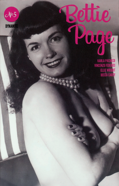 Bettie Page Vol. 3 #5 – Black Bag Photo Cover (Dynamite Entertainment, 2021)