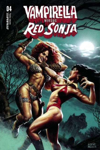 Vampirella vs. Red Sonja #4 – Steve Beach Cover (Dynamite Entertainment, 2023)