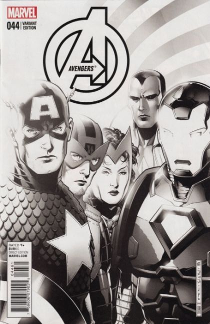 The Avengers Vol. 5 #44 – Final Issue Exchange Sketch cover (Marvel, 2015) CGC 9.8