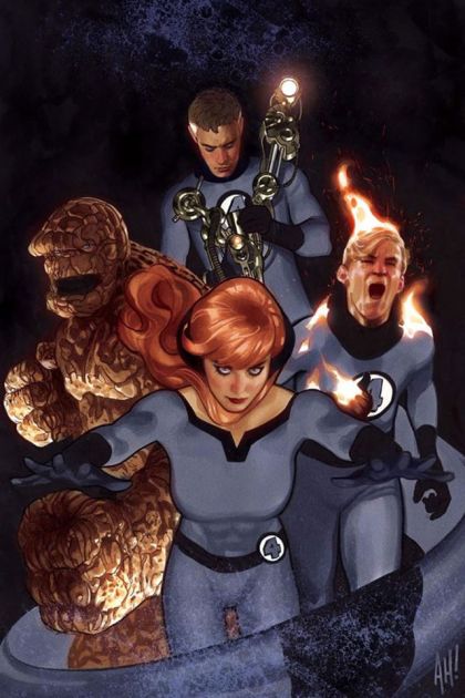 Fantastic Four Vol. 6 #1 – Unknown Comic Books Adam Hughes Virgin Variant (Marvel, 2018)