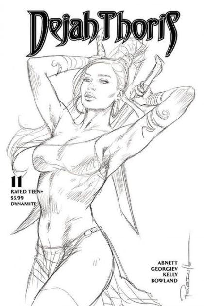 Dejah Thoris Vol. 3 #11 – Incentive Lucio Parrillo Black & White Variant Cover (Dynamite Entertainment, 2021)