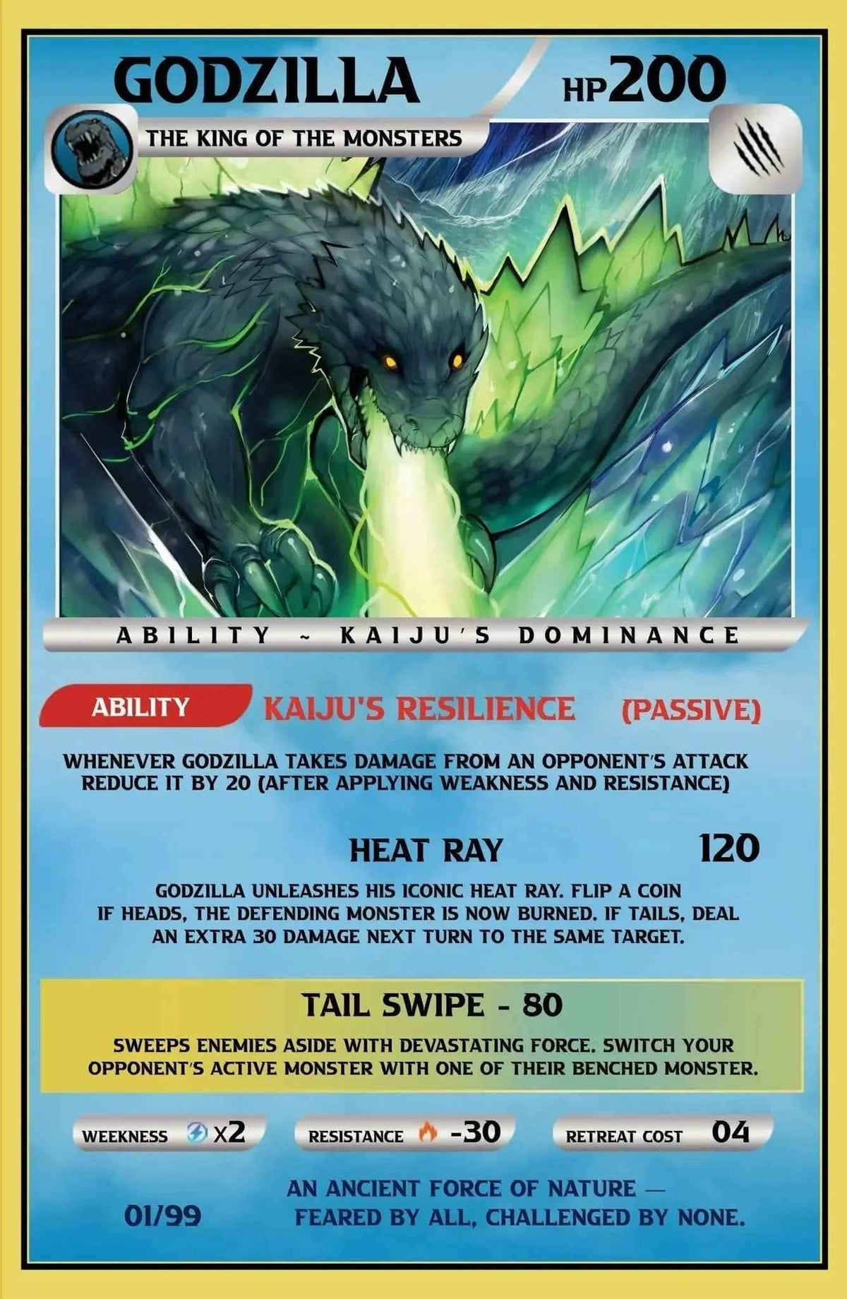 Godzilla [Kai-Sei Era] #3 - ECC Exclusive Sukesha Ray / Franck Uzan Playing Card Variant (10/8/25)