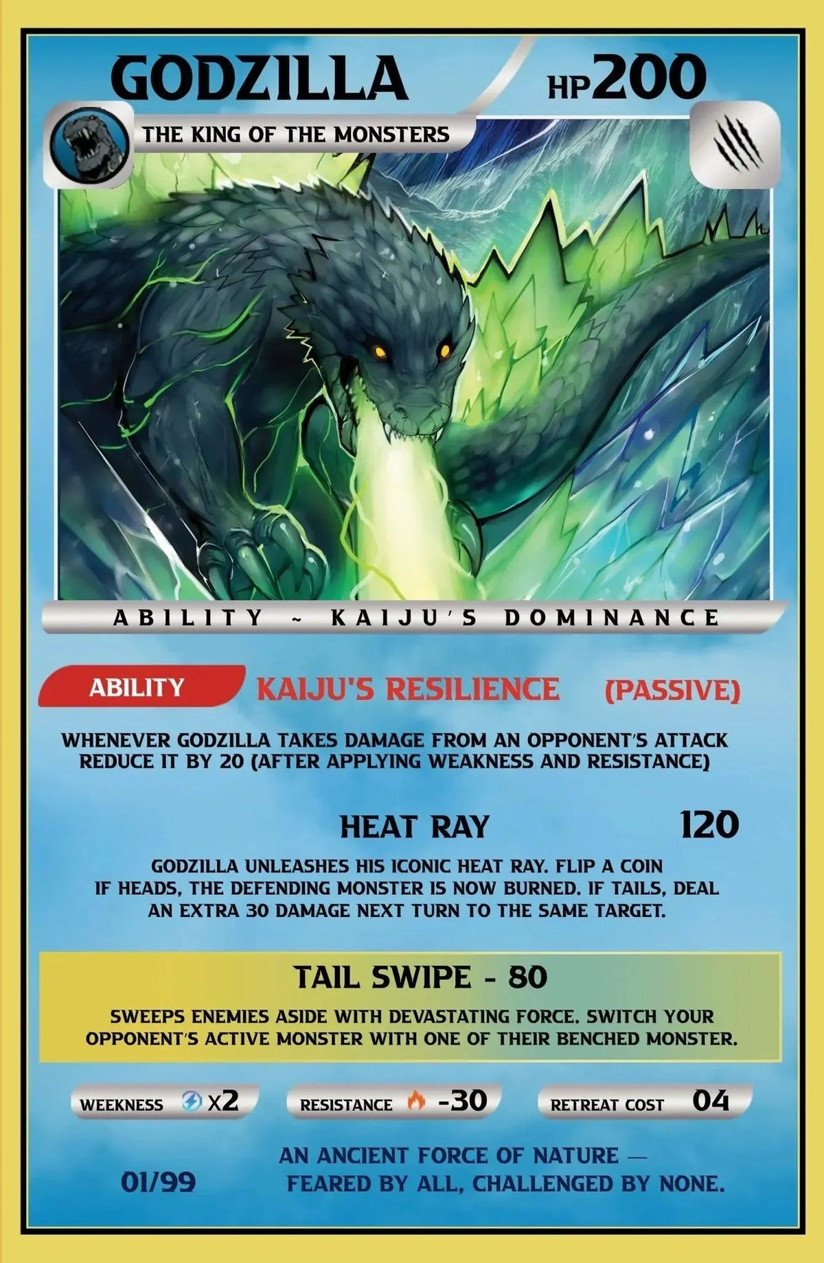 Godzilla [Kai-Sei Era] #3 - ECC Exclusive Sukesha Ray / Franck Uzan Playing Card Variant (10/8/25)