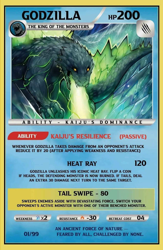 Godzilla [Kai-Sei Era] #3 - ECC Exclusive Sukesha Ray / Franck Uzan Playing Card Variant (10/8/25)