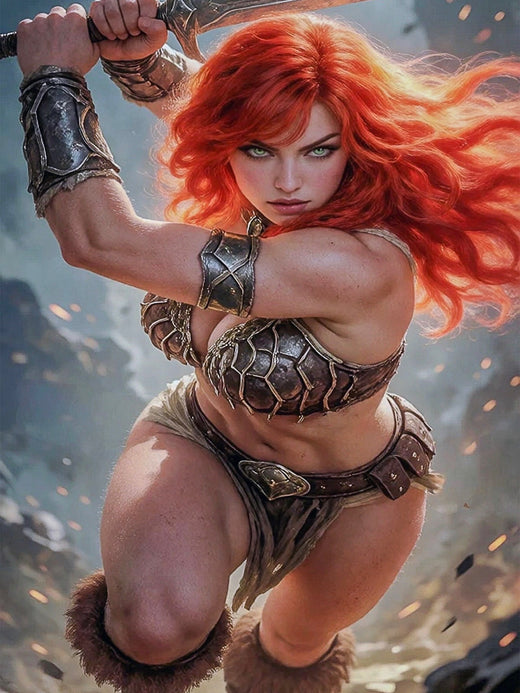 Red Sonja — Cover A | 11×17 Art Print by Lusitan Art