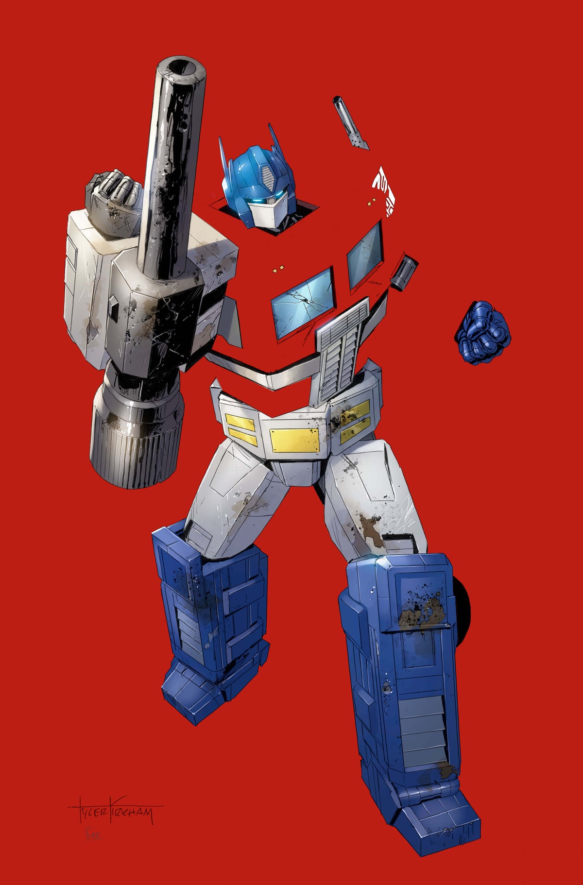 Transformers #17 Unknown Comics Exclusive Tyler Kirkham Negative Space Virgin Variant